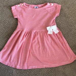 Petit Bateau Pink Striped Dress 18m
